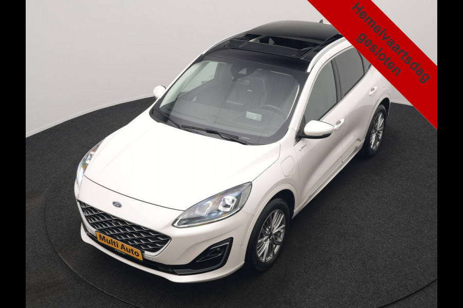 Ford Kuga 2.5 Vignale PHEV 225pk Dealer O.H. | Trekhaak Afn. | Panodak | Adaptive Cruise | Head Up | 360 Camera | Bang & Olufsen | Lederen Sportstoelen Memory & Verwarmd | Keyless | Achterbank Verwarmd | Blis | Stuur Verwarmd | Navigatie | DAB | Plug In Hybrid |
