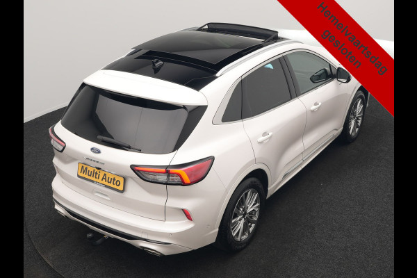 Ford Kuga 2.5 Vignale PHEV 225pk Dealer O.H. | Trekhaak Afn. | Panodak | Adaptive Cruise | Head Up | 360 Camera | Bang & Olufsen | Lederen Sportstoelen Memory & Verwarmd | Keyless | Achterbank Verwarmd | Blis | Stuur Verwarmd | Navigatie | DAB | Plug In Hybrid |