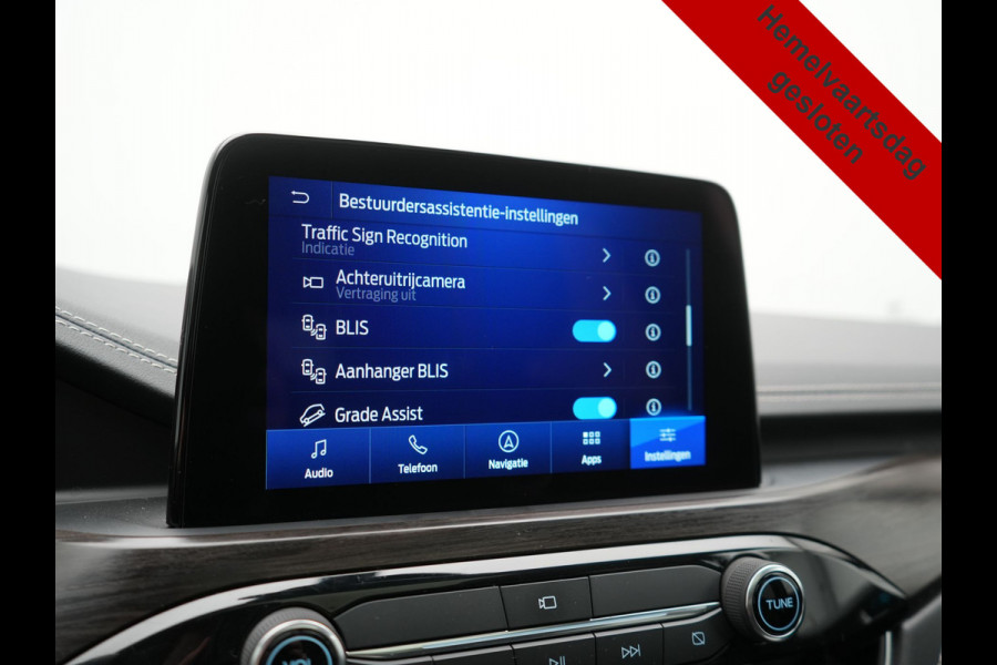 Ford Kuga 2.5 Vignale PHEV 225pk Dealer O.H. | Trekhaak Afn. | Panodak | Adaptive Cruise | Head Up | 360 Camera | Bang & Olufsen | Lederen Sportstoelen Memory & Verwarmd | Keyless | Achterbank Verwarmd | Blis | Stuur Verwarmd | Navigatie | DAB | Plug In Hybrid |
