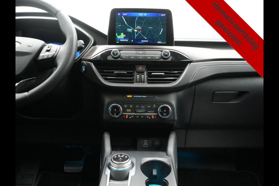 Ford Kuga 2.5 Vignale PHEV 225pk Dealer O.H. | Trekhaak Afn. | Panodak | Adaptive Cruise | Head Up | 360 Camera | Bang & Olufsen | Lederen Sportstoelen Memory & Verwarmd | Keyless | Achterbank Verwarmd | Blis | Stuur Verwarmd | Navigatie | DAB | Plug In Hybrid |
