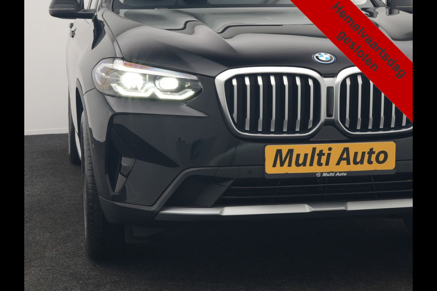 BMW X3 xDrive30e High Executive FACELIFT PHEV 293pk Dealer O.H. | Trekhaak Af Fabriek | Panodak | Camera | Lederen Sportstoelen Verwarmd | Apple Carplay | Park Assist | Navigatie | DAB | 18''L.M. | Plug In Hybrid |