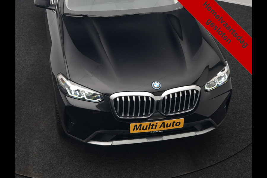 BMW X3 xDrive30e High Executive FACELIFT PHEV 293pk Dealer O.H. | Trekhaak Af Fabriek | Panodak | Camera | Lederen Sportstoelen Verwarmd | Apple Carplay | Park Assist | Navigatie | DAB | 18''L.M. | Plug In Hybrid |