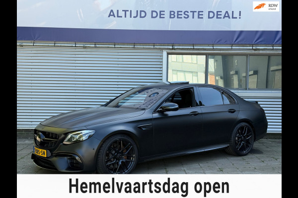 Mercedes-Benz E-Klasse AMG 63 4MATIC Premium Plus Downpipe 612pk+ l Headup l Matzwart Wrap l Burmester l Memory+Stoelkoeling l