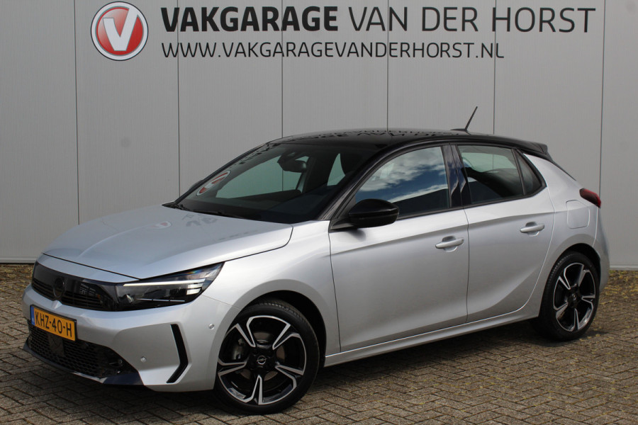 Opel Corsa 1.2-75pk GS-Line. Zeer nette en sportieve Opel Corsa, slechts 18.000km ! Panoramadak, Stoel- en stuurwielverw., Cruise Control, Climate Control, Navigatie by Apple CarPlay/Android auto, Camera, Dodehoek assistent, metallic lak etc.