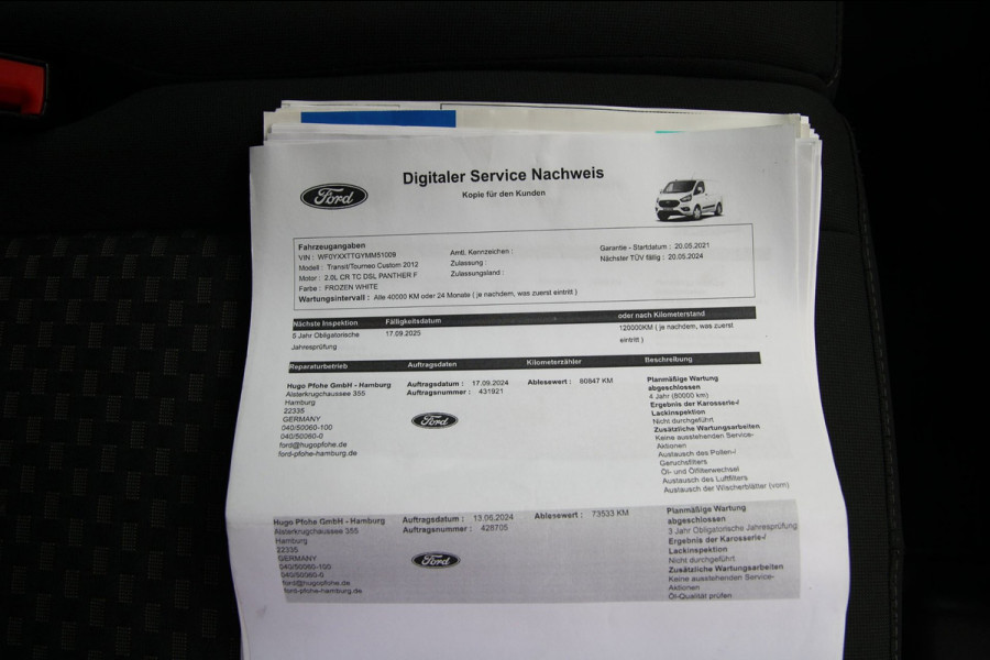 Ford Transit Custom 320 2.0 TDCI L1H1 Limited / Sortimo inrichting / Camera / 3 zits / carplay