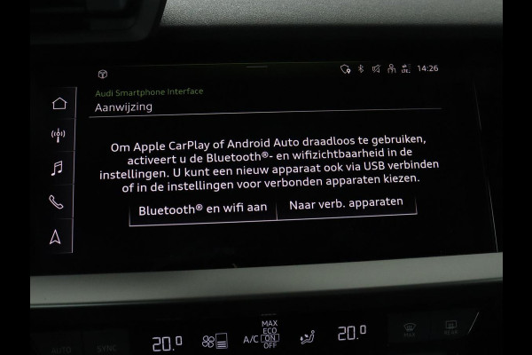 Audi A3 30 TFSI Advanced edition | Park Assist | Carplay | Virtual Cockpit | Sportstoelen | Navigatie | Climate control | Full LED | Cruise control | Bluetooth