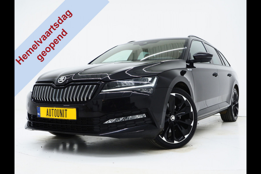Škoda Superb Combi 1.4 TSI iV Sportline 218PK | Sportstoelen | Trekhaak | Camera | Memory | Sfeer | Keyless | Adaptive Cruise