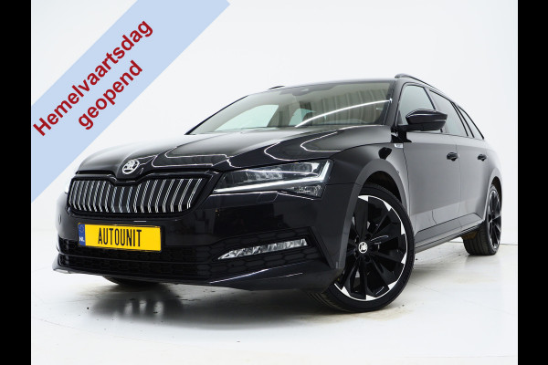 Škoda Superb Combi 1.4 TSI iV Sportline 218PK | Sportstoelen | Trekhaak | Camera | Memory | Sfeer | Keyless | Adaptive Cruise