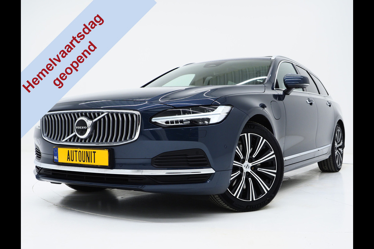 Volvo V90 2.0 T8 Recharge AWD Inscription | Panoramadak | Massage | Trekhaak | Pilot Assist | Harman/Kardon | HUD | 360 | Leder