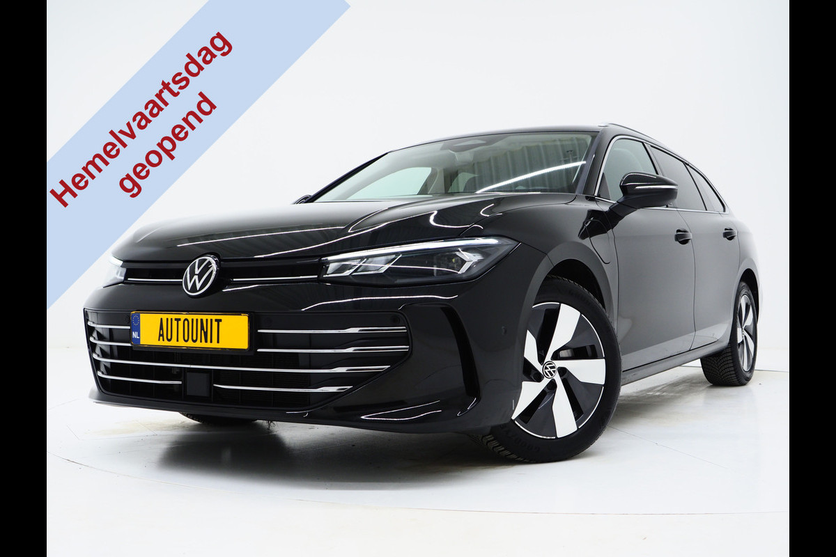 Volkswagen Passat Variant 1.5 eHybrid 204PK | Leder/Alcantara | Massage | Trekhaak | HUD | Camera | Adaptive Cruise | Sfeerlicht | Carplay