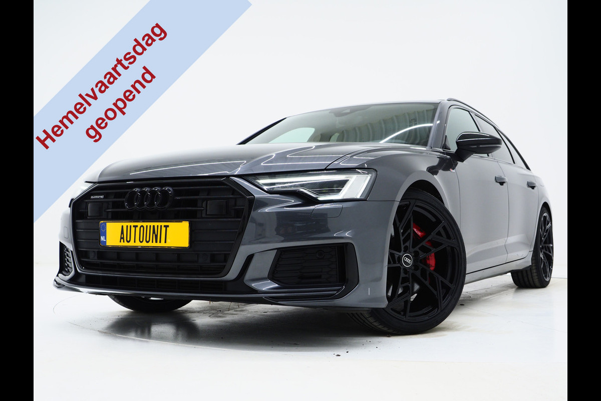 Audi A6 Avant 55 TFSI e quattro Competition Full Black | Panoramadak | B&O Audio | Camera | Keyless | Adaptive Cruise | Sfeerlicht | Carplay