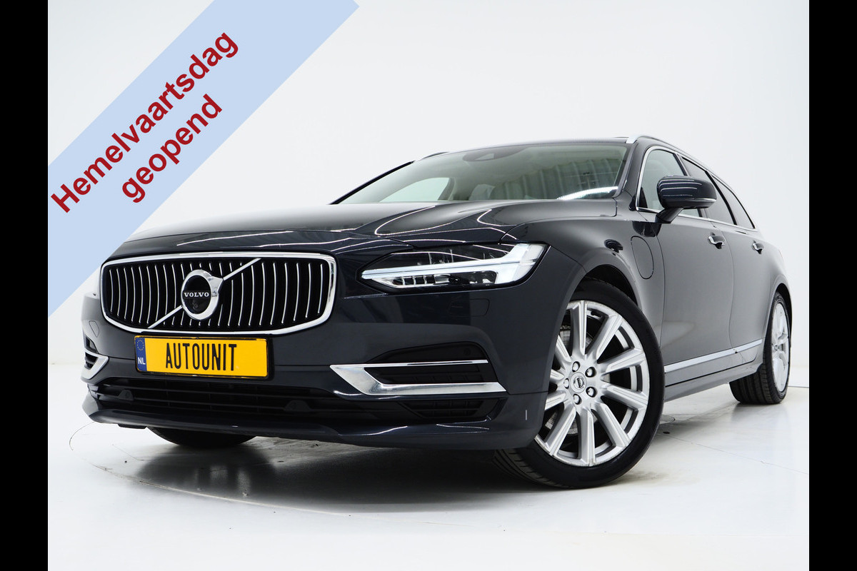 Volvo V90 2.0 T8 AWD Inscription | Panoramadak | Massage | Pilot Assist | HUD | Leder | Keyless | 360 | BLIS | Carplay