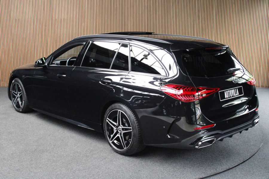 Mercedes-Benz C-Klasse Estate 180 AMG Pano Leder Matrix LED 360 Navi Elektr. trekhaak Memory Stoelverwarming Elektr. trekhaak PTS LM velgen