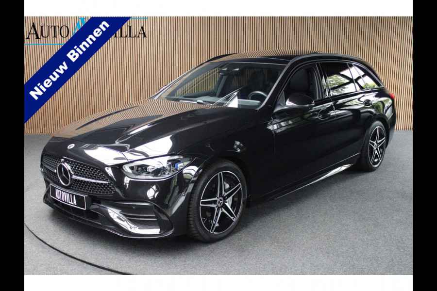 Mercedes-Benz C-Klasse Estate 180 AMG Pano Leder Matrix LED 360 Navi Elektr. trekhaak Memory Stoelverwarming Elektr. trekhaak PTS LM velgen
