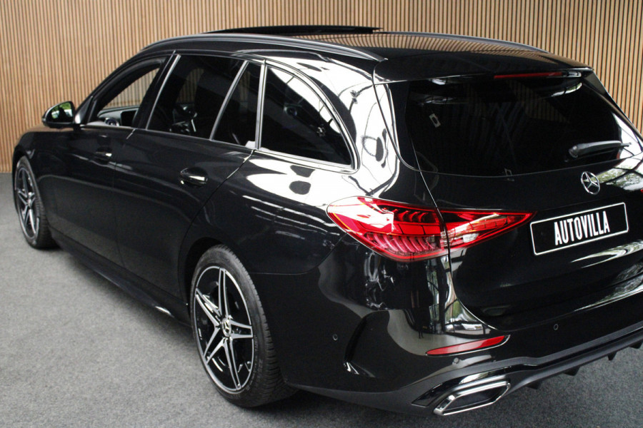 Mercedes-Benz C-Klasse Estate 180 AMG Pano Leder Matrix LED 360 Navi Elektr. trekhaak Memory Stoelverwarming Elektr. trekhaak PTS LM velgen