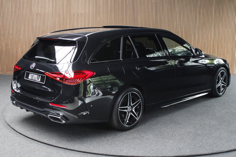 Mercedes-Benz C-Klasse Estate 180 AMG Pano Leder Matrix LED 360 Navi Elektr. trekhaak Memory Stoelverwarming Elektr. trekhaak PTS LM velgen