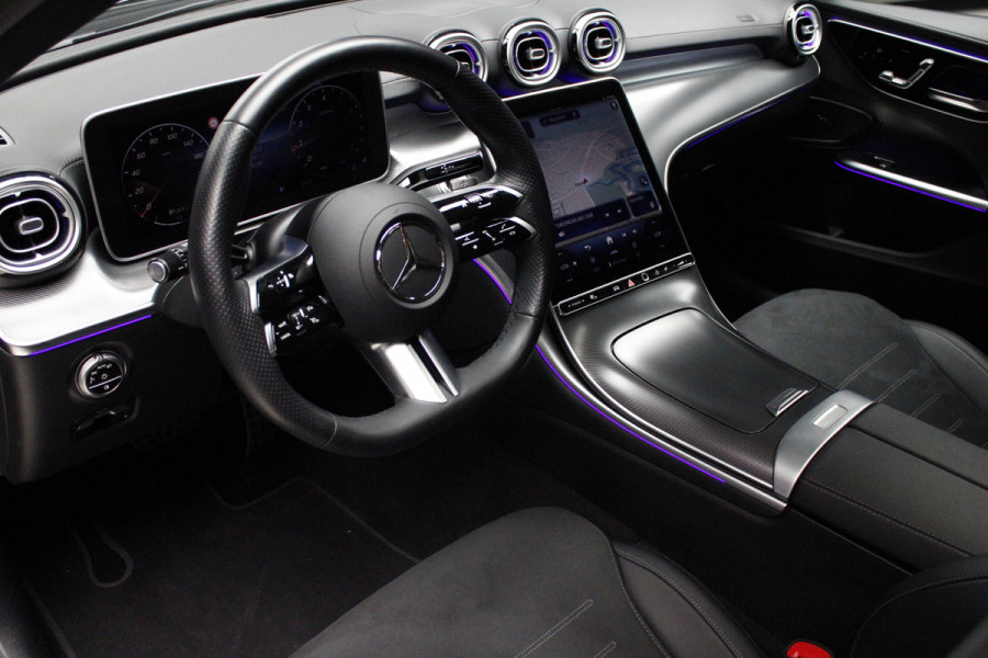 Mercedes-Benz C-Klasse Estate 180 AMG Pano Leder Matrix LED 360 Navi Elektr. trekhaak Memory Stoelverwarming Elektr. trekhaak PTS LM velgen