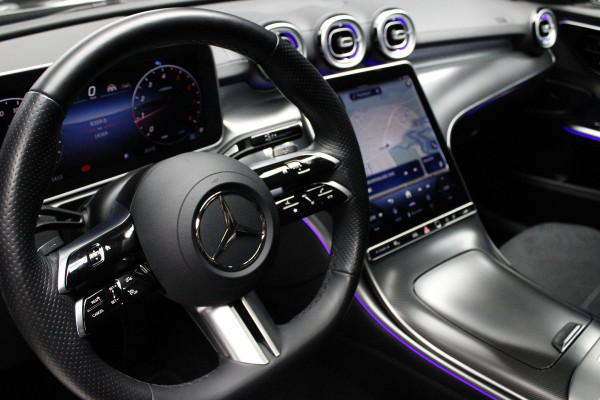 Mercedes-Benz C-Klasse Estate 180 AMG Pano Leder Matrix LED 360 Navi Elektr. trekhaak Memory Stoelverwarming Elektr. trekhaak PTS LM velgen