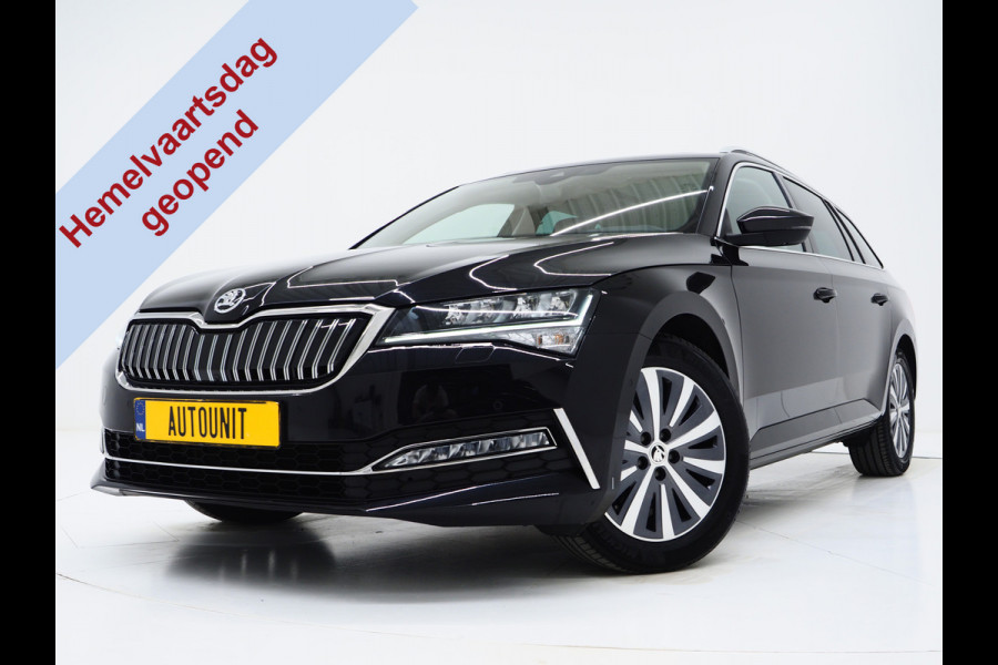 Škoda Superb Combi 1.4 TSI iV Style | Panoramadak | Trekhaak | Leder | 360 | Keyless | Adaptive Cruise | Memory | Carplay