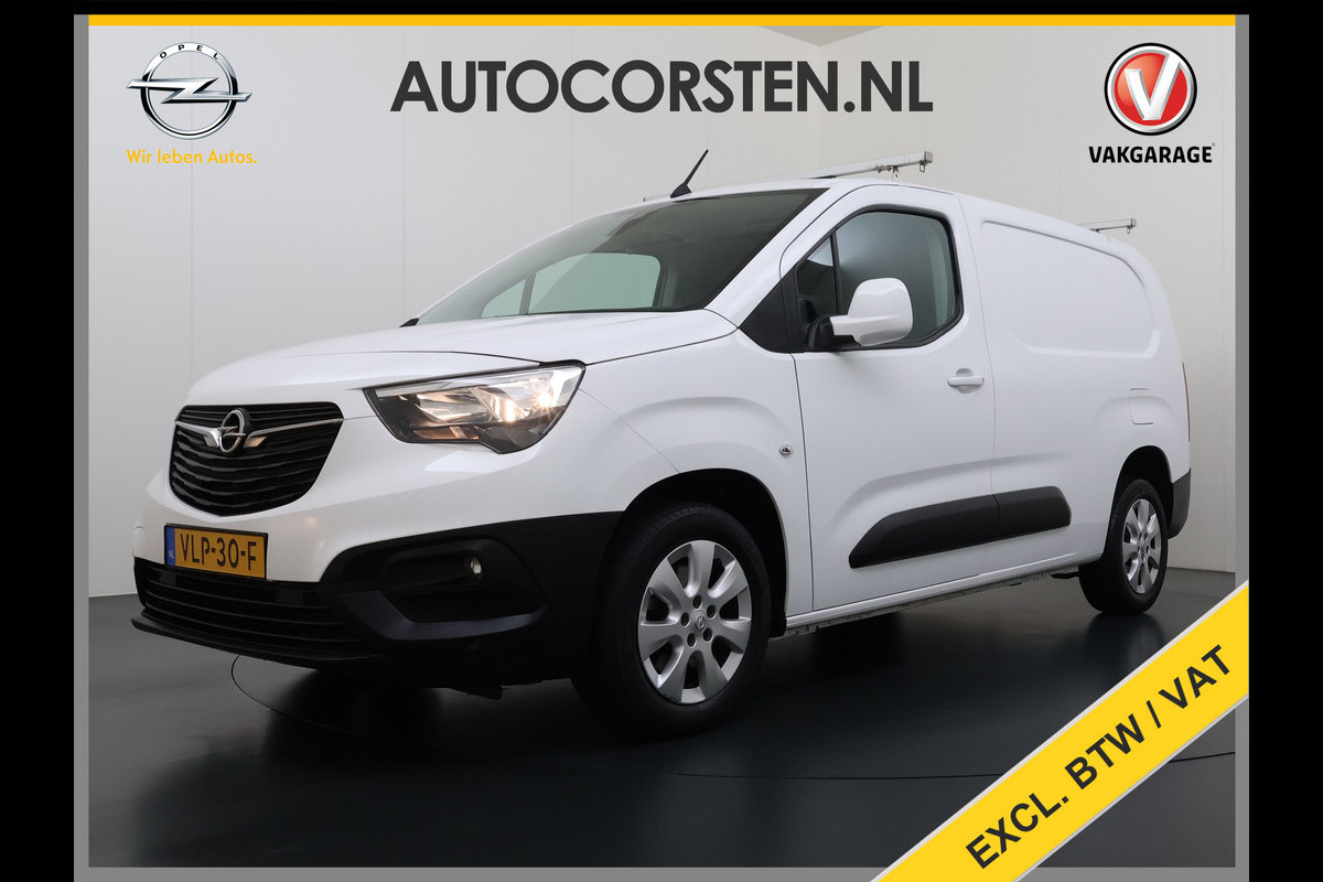Opel Combo 1.5D 131PK Automaat L2H1 Navi Airco Pdc Dakdragers Apple Carplay Android Auto Cruise DAB Edition Schuifdeur Betonplex Wandbetimmering Bott Inbouwkast Regen-Lichtsensor 1e Eigenaar Origineel Nederlandse Bedrijfswagen