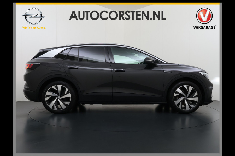 Volkswagen ID.4 First 82kWh SOH 93% Warmtepomp Trekhaak Camera Adap.Cruise Apple Carplay Android Auto Stuur+Stoelverwarming Navi Ecc Pdc Lmv 20" Led Wifi Voorruitverwarming DAB Isofix Verkeersbord detectie 1.000KG Trekgewicht 1e Eigenaar Dealeronderhouden