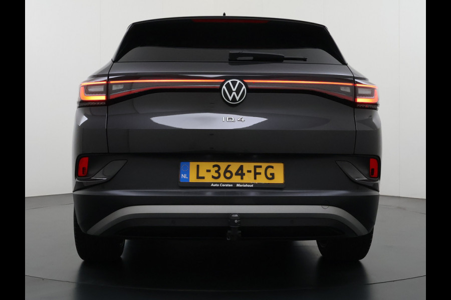 Volkswagen ID.4 First 82kWh SOH 93% Warmtepomp Trekhaak Camera Adap.Cruise Apple Carplay Android Auto Stuur+Stoelverwarming Navi Ecc Pdc Lmv 20" Led Wifi Voorruitverwarming DAB Isofix Verkeersbord detectie 1.000KG Trekgewicht 1e Eigenaar Dealeronderhouden