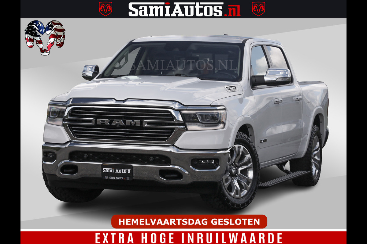 Dodge Ram BOM VOL | 5.7 V8 HEMI 402 PK | LUCHTVERING | ADAPTIVE CRUISE | PANODAK | 360 CAMERA | OPEN UITLAAT KLEP | CREW CAB | DUBBELE CABINE | 5 PERSOONS | DC |