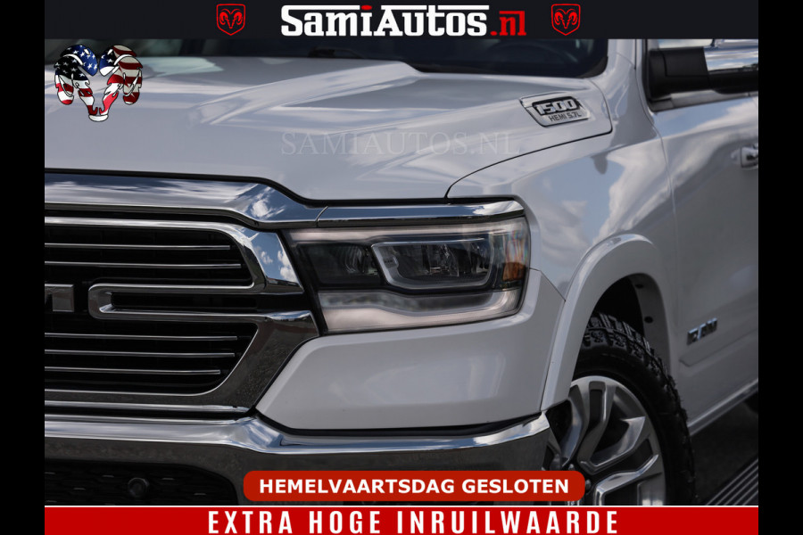 Dodge Ram BOM VOL | 5.7 V8 HEMI 402 PK | LUCHTVERING | ADAPTIVE CRUISE | PANODAK | 360 CAMERA | OPEN UITLAAT KLEP | CREW CAB | DUBBELE CABINE | 5 PERSOONS | DC |