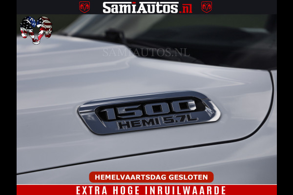 Dodge Ram BOM VOL | 5.7 V8 HEMI 402 PK | LUCHTVERING | ADAPTIVE CRUISE | PANODAK | 360 CAMERA | OPEN UITLAAT KLEP | CREW CAB | DUBBELE CABINE | 5 PERSOONS | DC |