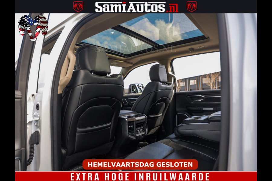 Dodge Ram BOM VOL | 5.7 V8 HEMI 402 PK | LUCHTVERING | ADAPTIVE CRUISE | PANODAK | 360 CAMERA | OPEN UITLAAT KLEP | CREW CAB | DUBBELE CABINE | 5 PERSOONS | DC |