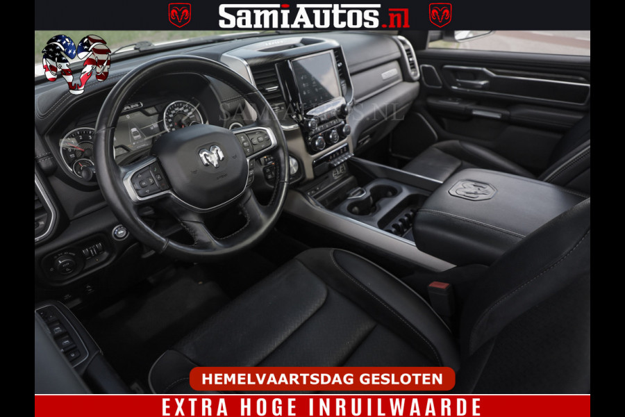 Dodge Ram BOM VOL | 5.7 V8 HEMI 402 PK | LUCHTVERING | ADAPTIVE CRUISE | PANODAK | 360 CAMERA | OPEN UITLAAT KLEP | CREW CAB | DUBBELE CABINE | 5 PERSOONS | DC |
