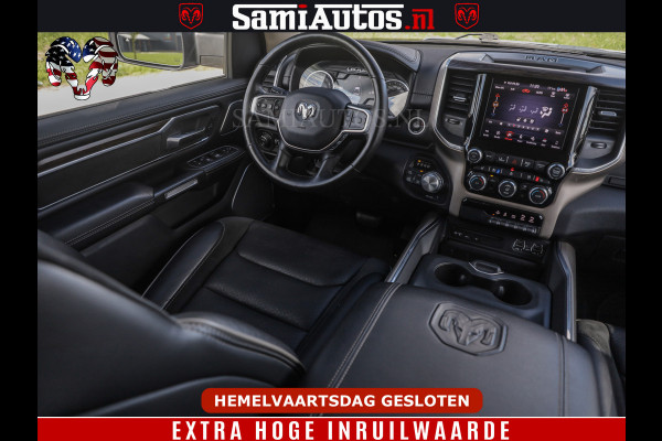 Dodge Ram BOM VOL | 5.7 V8 HEMI 402 PK | LUCHTVERING | ADAPTIVE CRUISE | PANODAK | 360 CAMERA | OPEN UITLAAT KLEP | CREW CAB | DUBBELE CABINE | 5 PERSOONS | DC |
