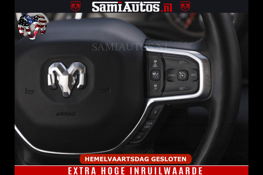 Dodge Ram BOM VOL | 5.7 V8 HEMI 402 PK | LUCHTVERING | ADAPTIVE CRUISE | PANODAK | 360 CAMERA | OPEN UITLAAT KLEP | CREW CAB | DUBBELE CABINE | 5 PERSOONS | DC |