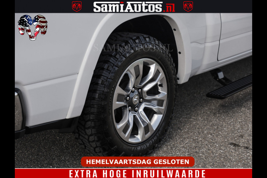 Dodge Ram BOM VOL | 5.7 V8 HEMI 402 PK | LUCHTVERING | ADAPTIVE CRUISE | PANODAK | 360 CAMERA | OPEN UITLAAT KLEP | CREW CAB | DUBBELE CABINE | 5 PERSOONS | DC |