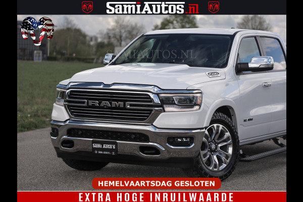 Dodge Ram BOM VOL | 5.7 V8 HEMI 402 PK | LUCHTVERING | ADAPTIVE CRUISE | PANODAK | 360 CAMERA | OPEN UITLAAT KLEP | CREW CAB | DUBBELE CABINE | 5 PERSOONS | DC |