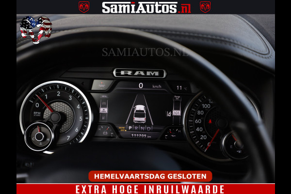 Dodge Ram BOM VOL | 5.7 V8 HEMI 402 PK | LUCHTVERING | ADAPTIVE CRUISE | PANODAK | 360 CAMERA | OPEN UITLAAT KLEP | CREW CAB | DUBBELE CABINE | 5 PERSOONS | DC |
