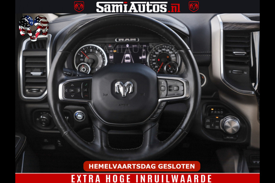 Dodge Ram BOM VOL | 5.7 V8 HEMI 402 PK | LUCHTVERING | ADAPTIVE CRUISE | PANODAK | 360 CAMERA | OPEN UITLAAT KLEP | CREW CAB | DUBBELE CABINE | 5 PERSOONS | DC |