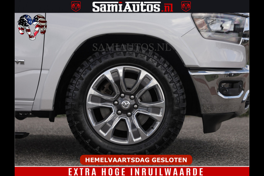 Dodge Ram BOM VOL | 5.7 V8 HEMI 402 PK | LUCHTVERING | ADAPTIVE CRUISE | PANODAK | 360 CAMERA | OPEN UITLAAT KLEP | CREW CAB | DUBBELE CABINE | 5 PERSOONS | DC |