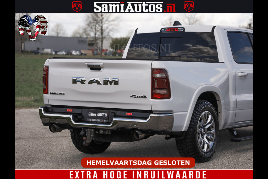 Dodge Ram BOM VOL | 5.7 V8 HEMI 402 PK | LUCHTVERING | ADAPTIVE CRUISE | PANODAK | 360 CAMERA | OPEN UITLAAT KLEP | CREW CAB | DUBBELE CABINE | 5 PERSOONS | DC |