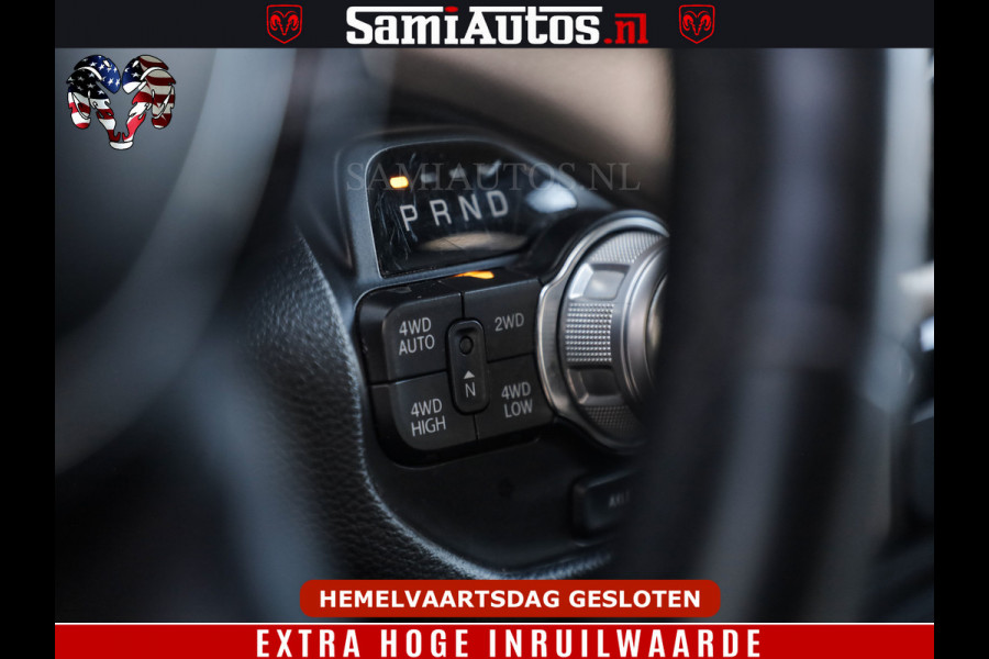 Dodge Ram BOM VOL | 5.7 V8 HEMI 402 PK | LUCHTVERING | ADAPTIVE CRUISE | PANODAK | 360 CAMERA | OPEN UITLAAT KLEP | CREW CAB | DUBBELE CABINE | 5 PERSOONS | DC |