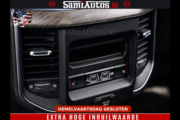 Dodge Ram BOM VOL | 5.7 V8 HEMI 402 PK | LUCHTVERING | ADAPTIVE CRUISE | PANODAK | 360 CAMERA | OPEN UITLAAT KLEP | CREW CAB | DUBBELE CABINE | 5 PERSOONS | DC |