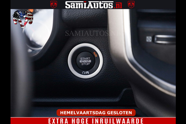 Dodge Ram BOM VOL | 5.7 V8 HEMI 402 PK | LUCHTVERING | ADAPTIVE CRUISE | PANODAK | 360 CAMERA | OPEN UITLAAT KLEP | CREW CAB | DUBBELE CABINE | 5 PERSOONS | DC |