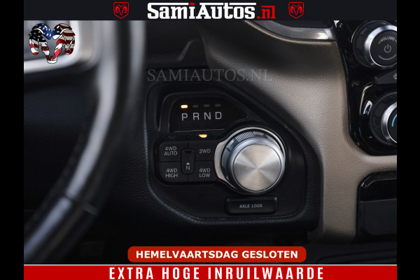 Dodge Ram BOM VOL | 5.7 V8 HEMI 402 PK | LUCHTVERING | ADAPTIVE CRUISE | PANODAK | 360 CAMERA | OPEN UITLAAT KLEP | CREW CAB | DUBBELE CABINE | 5 PERSOONS | DC |