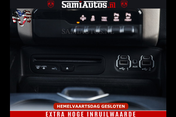 Dodge Ram BOM VOL | 5.7 V8 HEMI 402 PK | LUCHTVERING | ADAPTIVE CRUISE | PANODAK | 360 CAMERA | OPEN UITLAAT KLEP | CREW CAB | DUBBELE CABINE | 5 PERSOONS | DC |