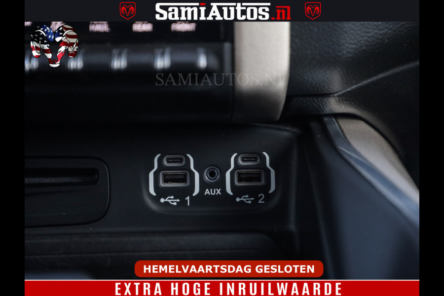 Dodge Ram BOM VOL | 5.7 V8 HEMI 402 PK | LUCHTVERING | ADAPTIVE CRUISE | PANODAK | 360 CAMERA | OPEN UITLAAT KLEP | CREW CAB | DUBBELE CABINE | 5 PERSOONS | DC |