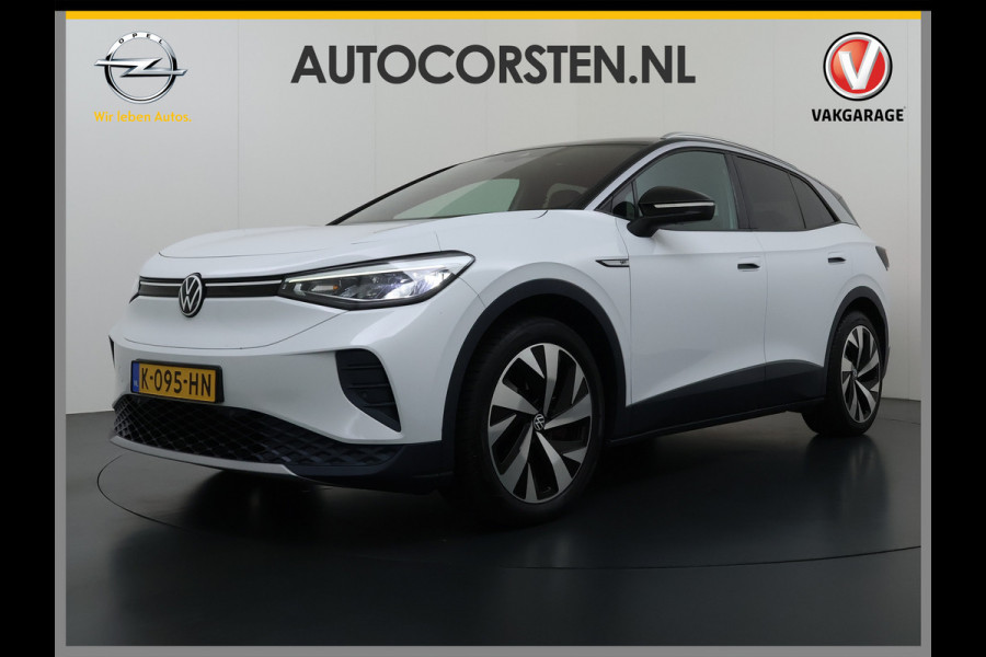 Volkswagen ID.4 First 82kWh SOH 90% Warmtepomp Trekhaak Camera Adap.Cruise Apple Carplay Android Auto Stuur+Stoelverwarming Navi Ecc Pdc Lmv 20" Led Wifi Voorruitverwarming DAB Isofix Verkeersbord detectie 1.000KG Trekgewicht 1e Eigenaar Dealeronderhouden