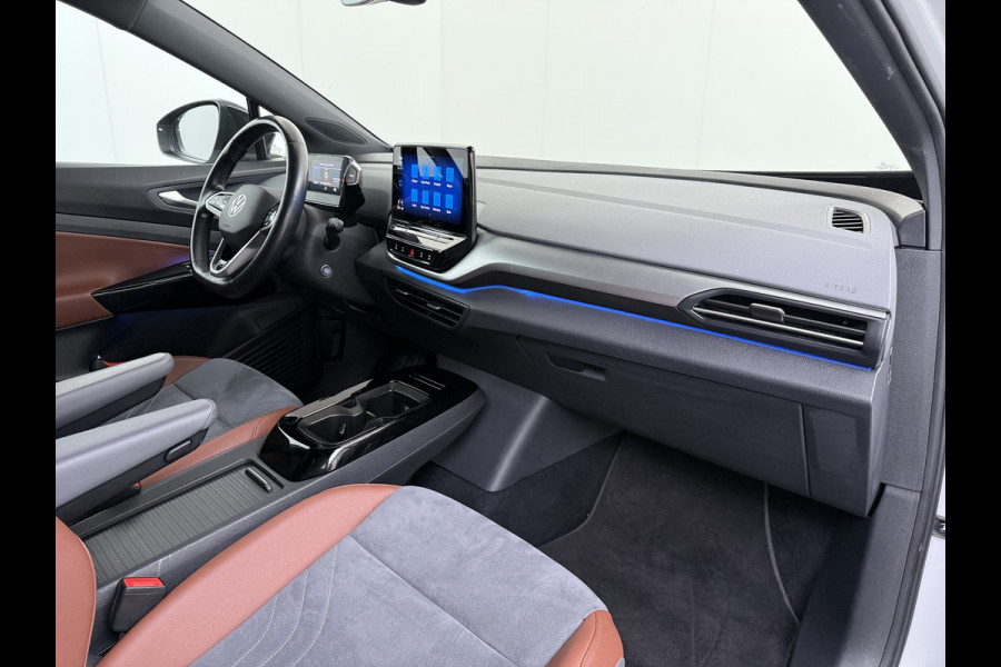 Volkswagen ID.4 First 82kWh SOH 90% Warmtepomp Trekhaak Camera Adap.Cruise Apple Carplay Android Auto Stuur+Stoelverwarming Navi Ecc Pdc Lmv 20" Led Wifi Voorruitverwarming DAB Isofix Verkeersbord detectie 1.000KG Trekgewicht 1e Eigenaar Dealeronderhouden