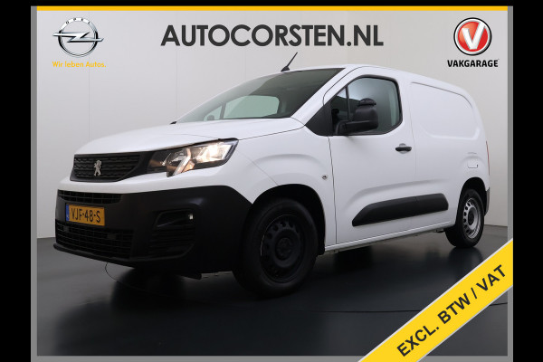Peugeot Partner 1.5 HDI 102PK Trekhaak Apple Carplay Android Auto Euro 6 Navi* Airco Cruise Control Premium Schuifdeur Betonplex Vloer Bott-Inbouwkast Tussenwand 1e Eigenaar 1.000 Trekgewicht Origineel Nederlandse Auto