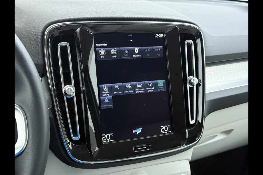 Volvo XC40 T5 262PK Autom. Plugin-Hybrid Leder Trekhaak Harman&Kardon® Navi Ecc Camera Apple Carplay Android Auto Pdc Recharge Business Pro Elek.Achterklep Lmv Led Isofix DAB Lane Keeping Cross Traffic Alert BLIS Road Sign Info 1.800KG Trekvermogen 1e Eigenaar