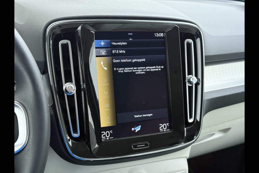 Volvo XC40 T5 262PK Autom. Plugin-Hybrid Leder Trekhaak Harman&Kardon® Navi Ecc Camera Apple Carplay Android Auto Pdc Recharge Business Pro Elek.Achterklep Lmv Led Isofix DAB Lane Keeping Cross Traffic Alert BLIS Road Sign Info 1.800KG Trekvermogen 1e Eigenaar
